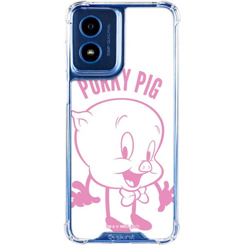 Looney Tunes Porky Pig Big Head Moto G 5G (2024) Clear Case